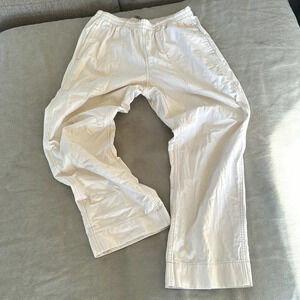 Patagonia pull on cream colored cotton cargo pants size small